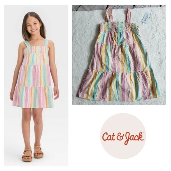 Cat & Jack Other - Cat & Jack, Girls' Sleeveless Short Woven Dress, 3KIDO-F